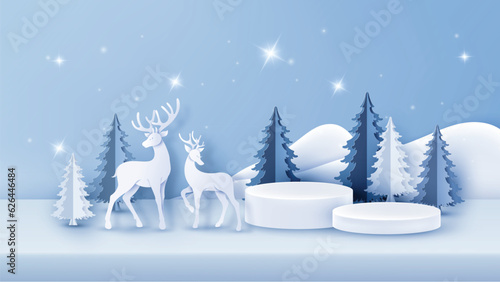 Christmas Winter Product podium