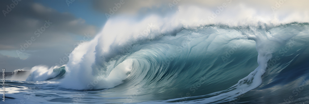 Blue ocean wave. Big waves breaking on an reef along. High quality photo
Blue ocean wave. Big waves breaking on an reef along. High quality photo