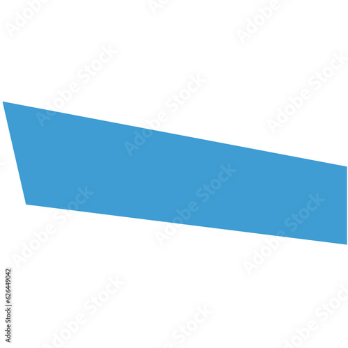 Digital png illustration of blue shape on transparent background