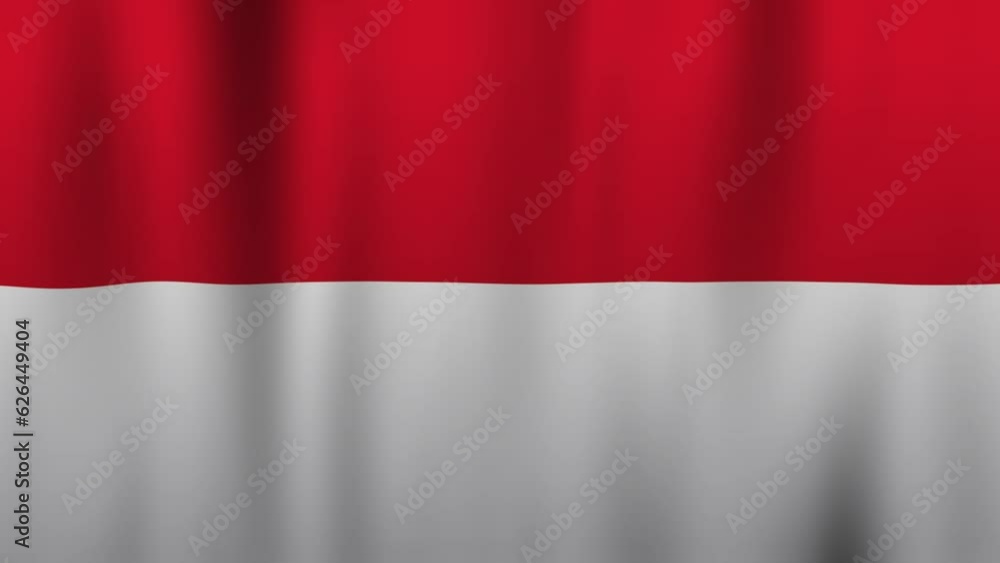 Indonesian flag waving. suitable for background Indonesian flag waving. suitable for background