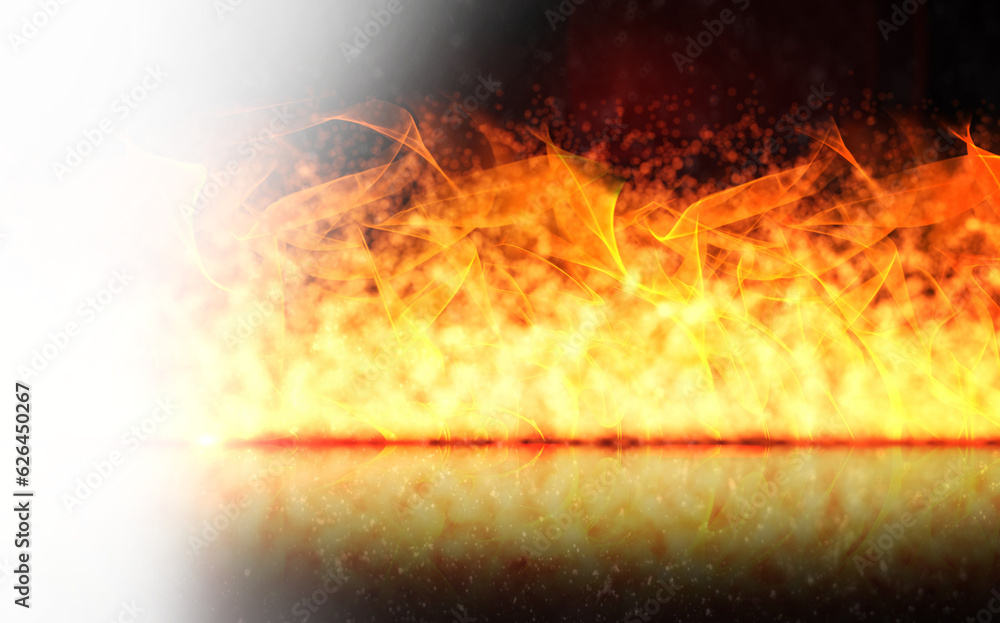 Fototapeta premium Digital png illustration of fiery and gradient pattern on transparent background