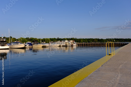  marina and boats near the beach in ontario