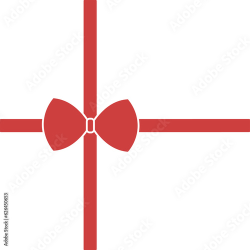 Digital png illustration of ribbons with bow on transparent background