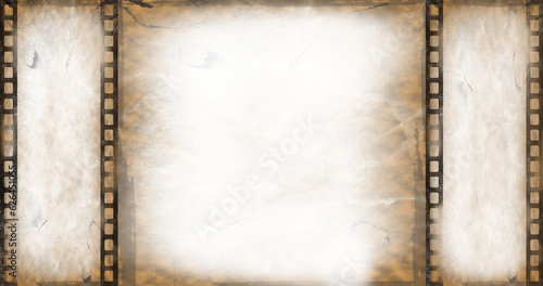 Digital png illustration of film stock with copy space on transparent background