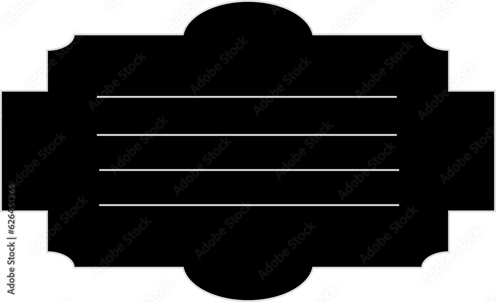 Digital png illustration of black badge with copy space on transparent background Digital png illustration of black badge with copy space on transparent background