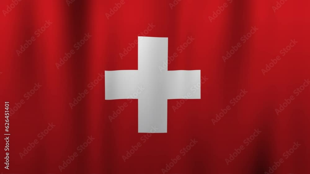 switzerland flag waving. suitable for background switzerland flag waving. suitable for background
