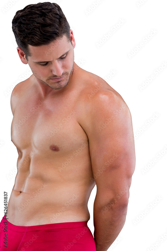 Digital png illustration of caucasian man flexing muscles on transparent background Digital png illustration of caucasian man flexing muscles on transparent background