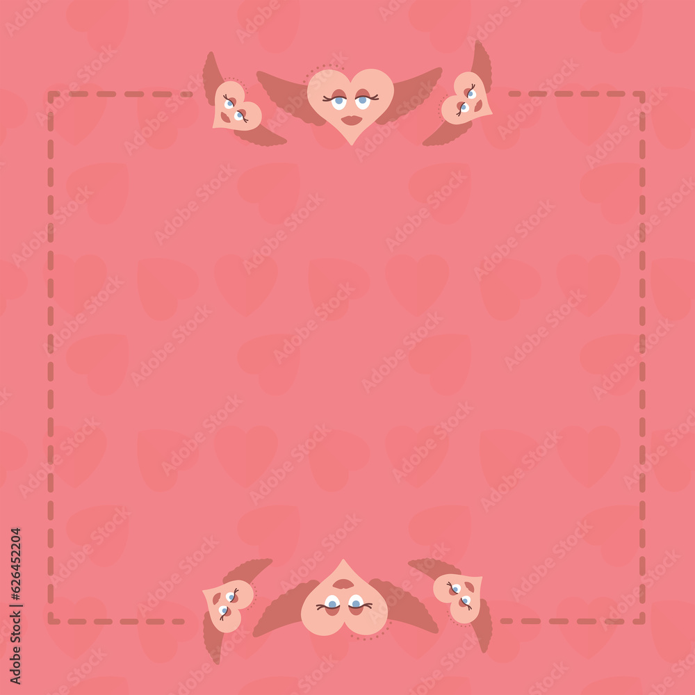 Digital png illustration of pink card with hearts on transparent background Digital png illustration of pink card with hearts on transparent background