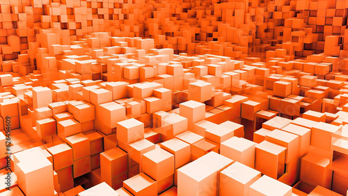 Orange Cubes Background abstract background made from cubes abstract background with squares
