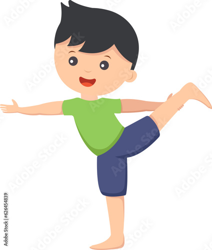 Standing yoga pose asana