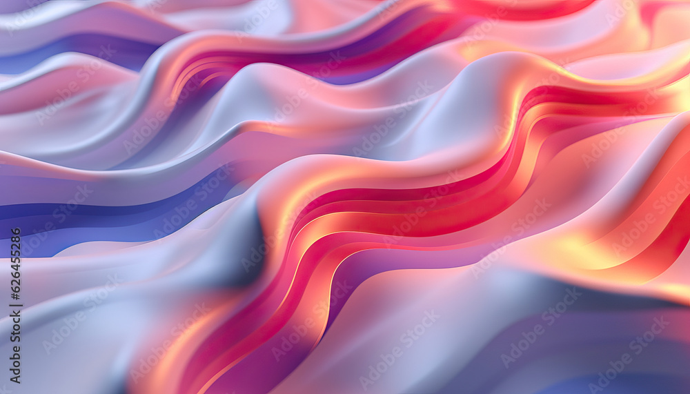 abstract painting with simple and bold curvy shapes,colorful background,abstract colorful background,Blue and Purple Illustration