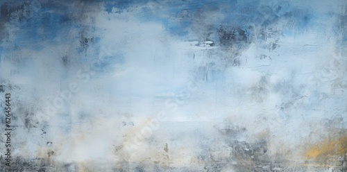 Blue white and yellow grunge background. Generative AI © Virtual Art Studio