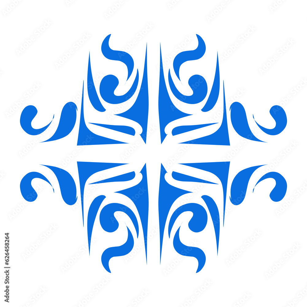 Blue color ethnic mandala patern design illustration. Perfect for logos, icons, stickers, tattoos, design elements for websites, advertisements and more. Blue color ethnic mandala patern design illustration. Perfect for logos, icons, stickers, tattoos, design elements for websites, advertisements and more.