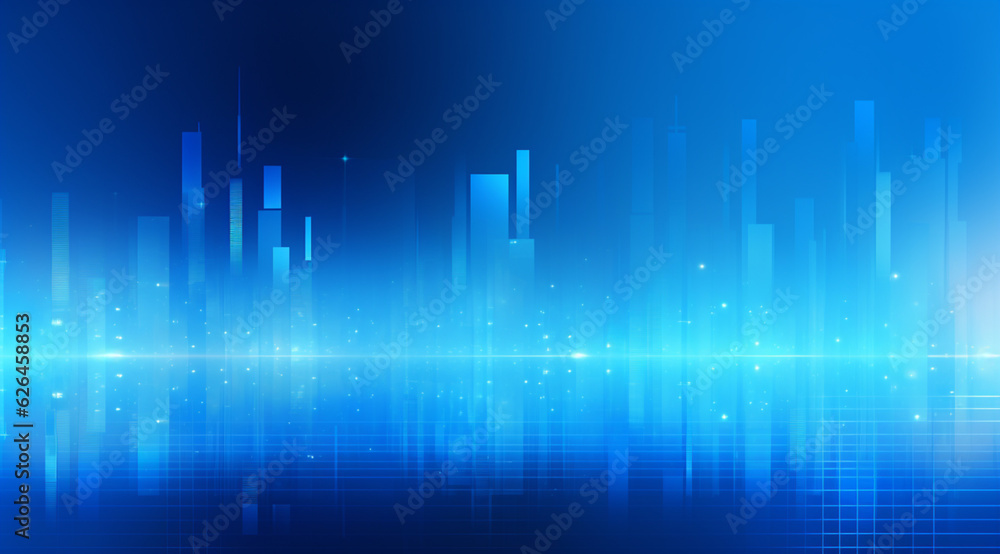 Bright Blue Business Background Bright Blue Business Background
