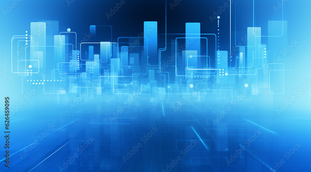 Bright Blue Business Background Bright Blue Business Background