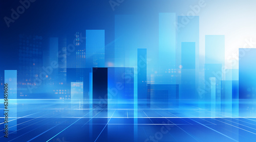 Bright Blue Business Background © MUS_GRAPHIC