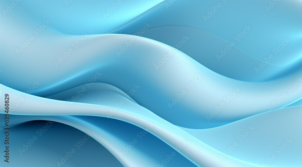 Fototapeta premium 3D Abstract Light Blue Background