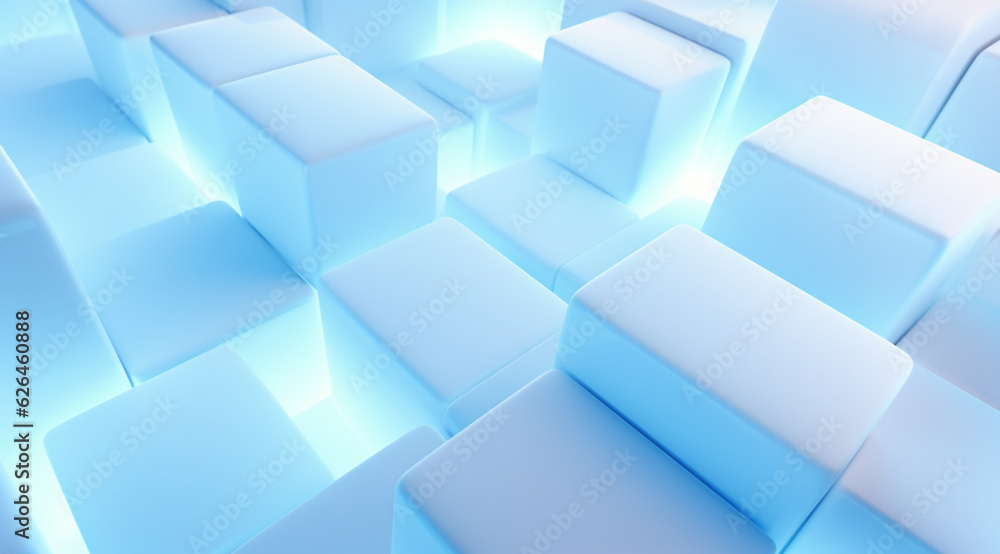 Obraz premium 3D Abstract Light Blue Background