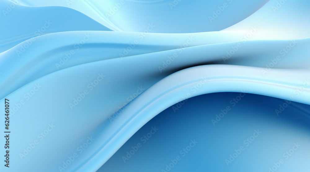 Naklejka premium 3D Abstract Light Blue Background