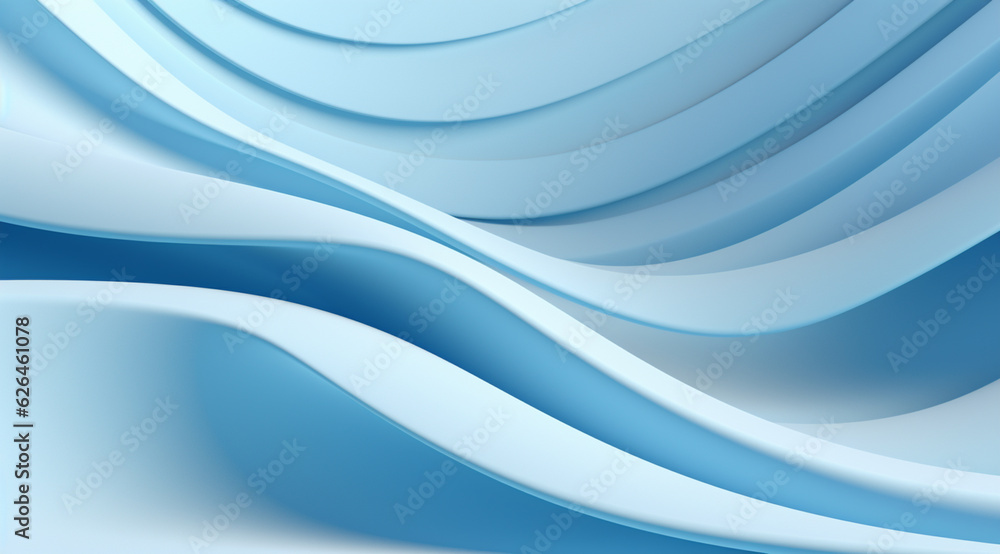 Fototapeta premium 3D Abstract Light Blue Background