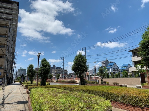 春日部市内の住宅街の景色