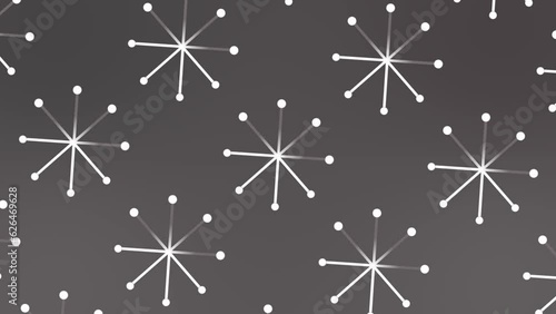 snowflakes pattern  on Colorful background