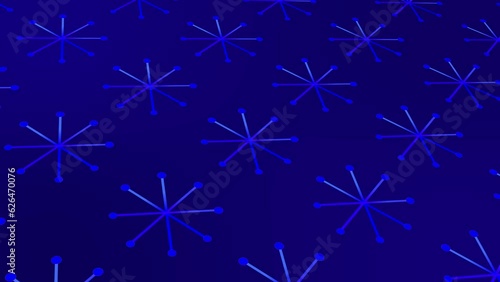 snowflakes pattern  on Colorful background