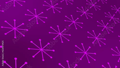 snowflakes pattern  on Colorful background