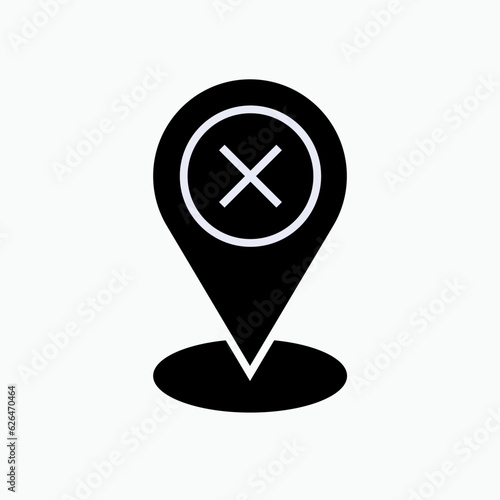 Not Accurate. Missed Target. Dislocation Symbol - Vector.  