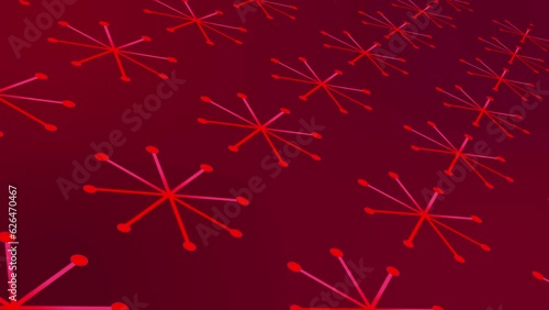 snowflakes pattern  on Colorful background