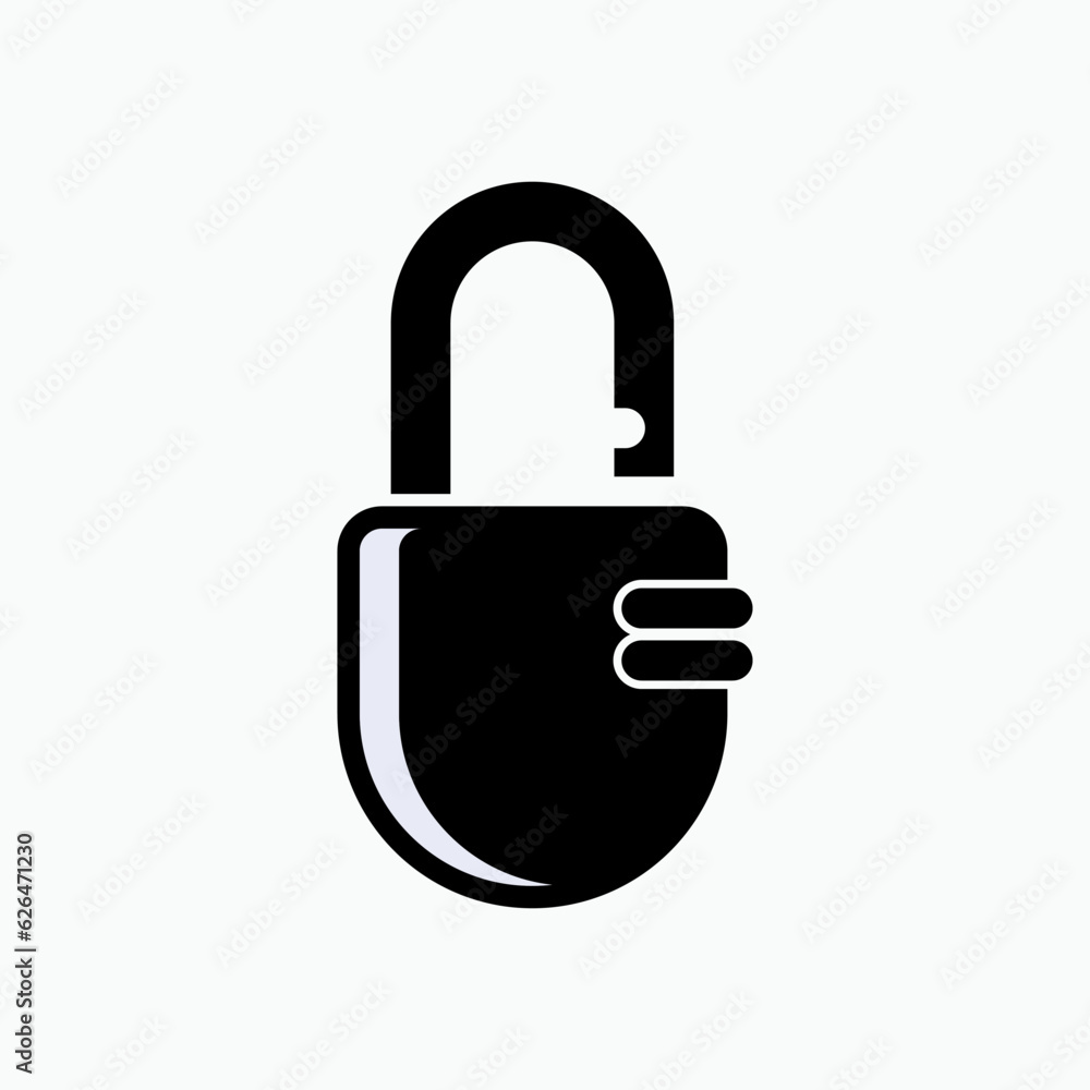 Padlock Icon - Vector, Sign and Symbol for Design, Presentation, Website or Apps Elements. Padlock Icon - Vector, Sign and Symbol for Design, Presentation, Website or Apps Elements.