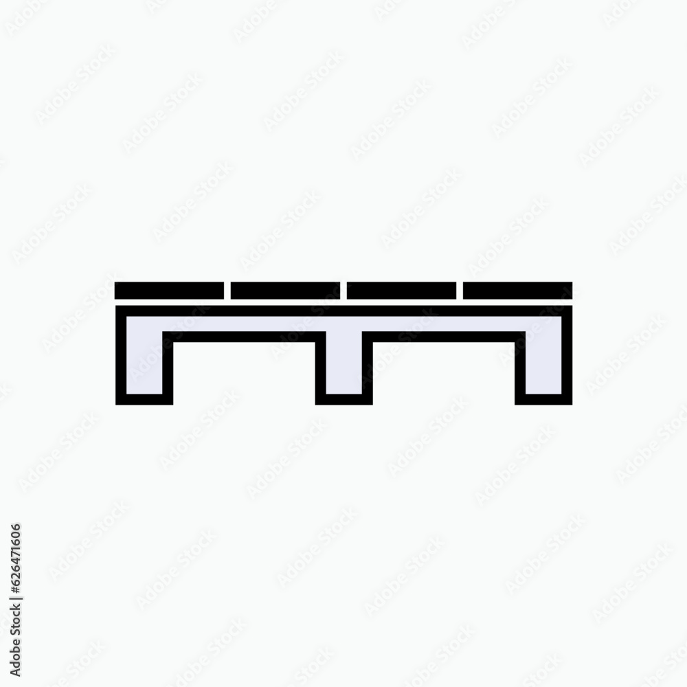 Pallet Icon. Warehouse, Package Element Symbol - Vector Pallet Icon. Warehouse, Package Element Symbol - Vector