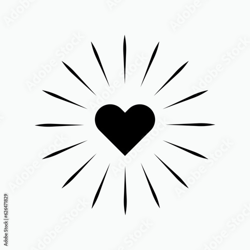 Passion Icon. Enthusiasm, Desire Symbol.       