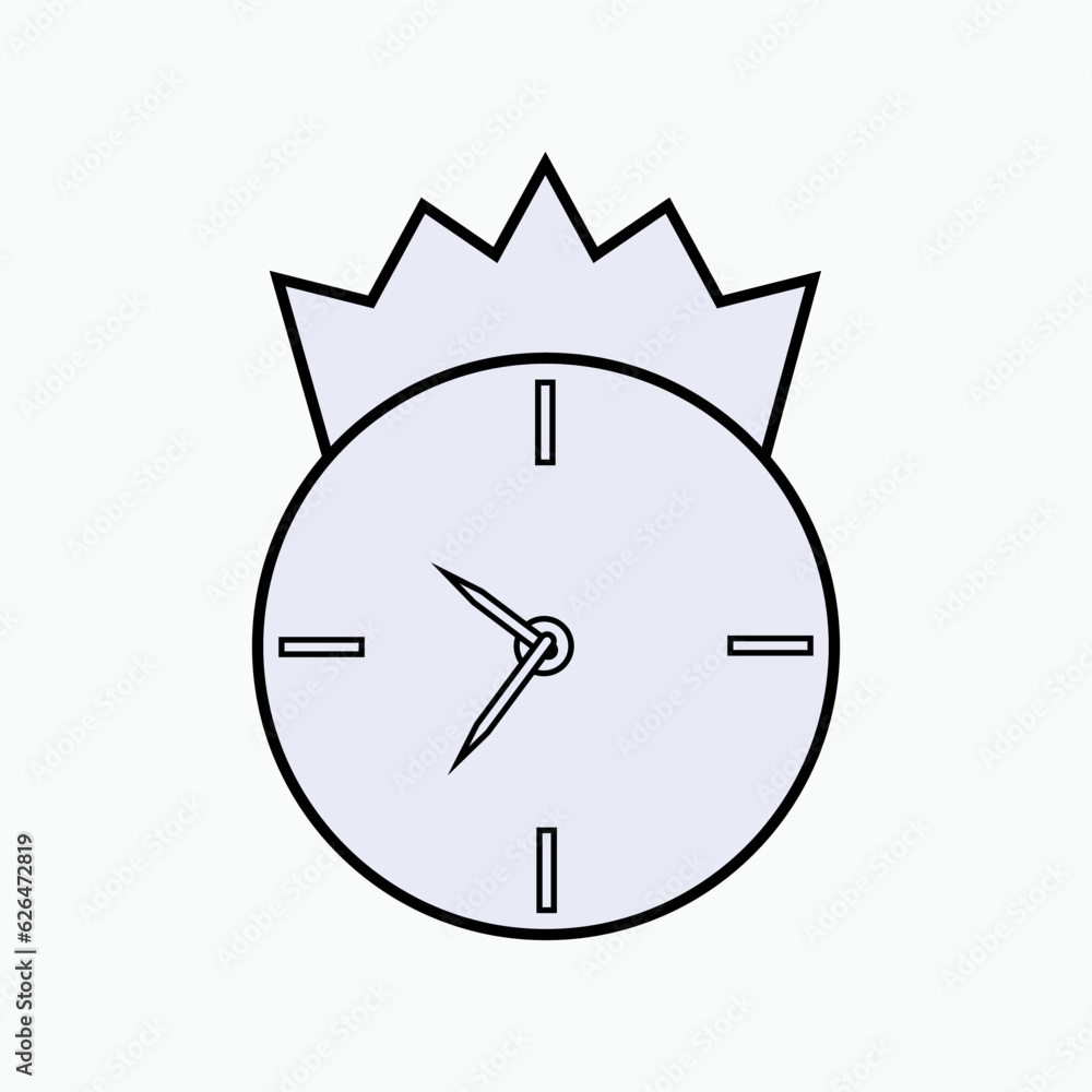 Prime Time Icon. Symbol of Regularly Occurring Time which a Mass Media