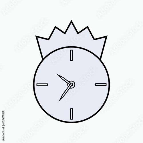 Prime Time Icon. Symbol of Regularly Occurring Time which a Mass Media Audience are highest Watching and Hearing.