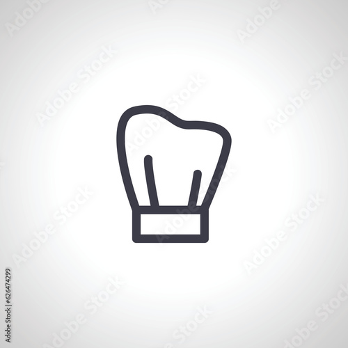 chef hat icon. chef hat line con.