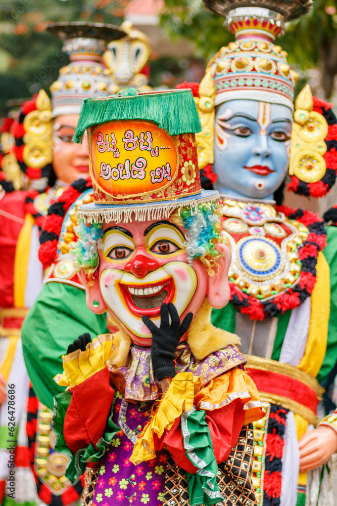 Procession of Ganesha Chaturthi festival in India