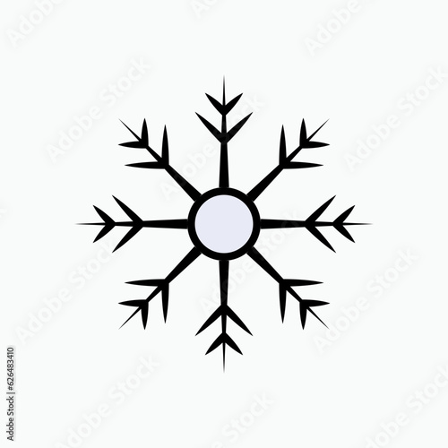 Snow Icon. Weather Symbol - Vector Logo Template.