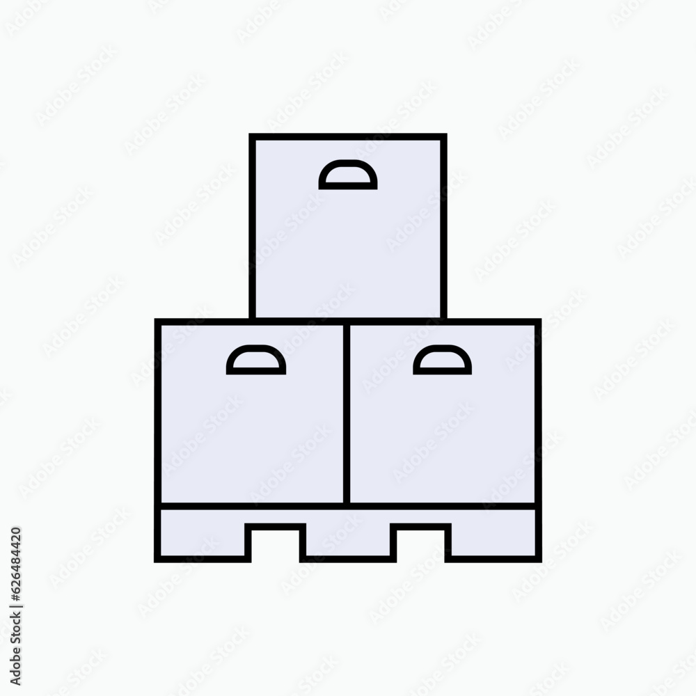 Stock Icon. Adequacy of Commodities, Availability Symbol of Supply Stock Icon. Adequacy of Commodities, Availability Symbol of Supply