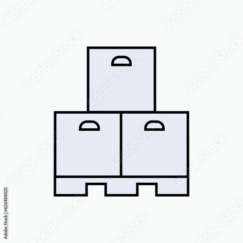 Stock Icon. Adequacy of Commodities, Availability Symbol of Supply