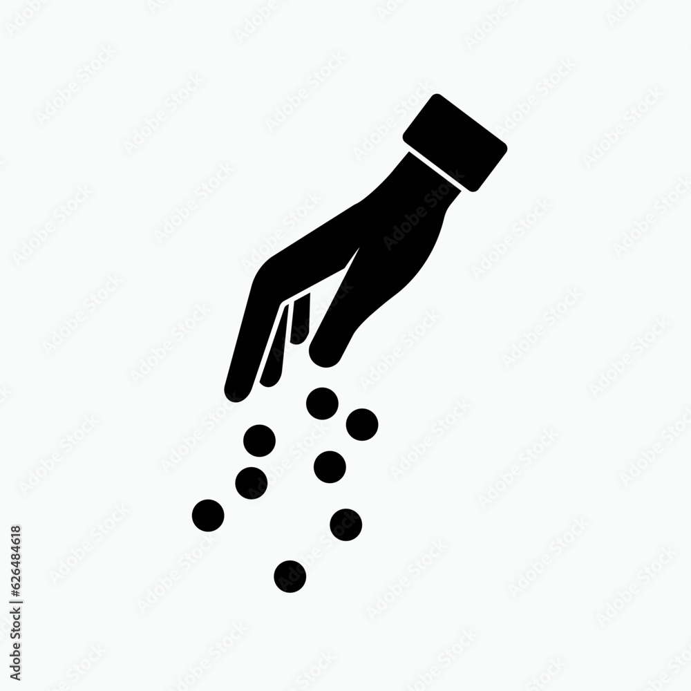 Sowing Seeds Icon. Planting Symbol - Vector . Sowing Seeds Icon. Planting Symbol - Vector .