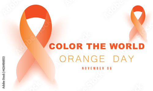 Color the World Orange Day. background, banner, card, poster, template. Vector illustration.