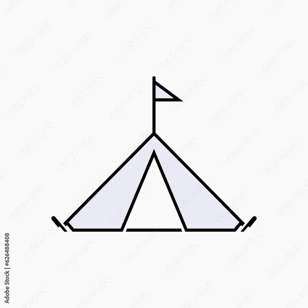 Tent Icon. Camping Symbol - Vector Logo Template Tent Icon. Camping Symbol - Vector Logo Template