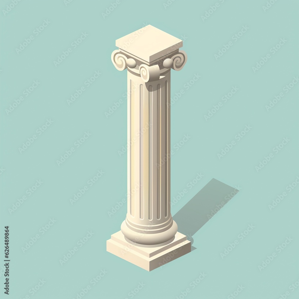 Ionic column. Law, architecture Ionic column. Law, architecture