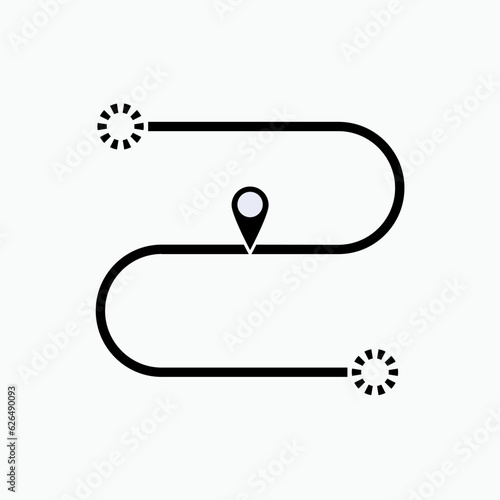 Transit Icon. Symbol of Temporary Stay Before Departing Again.
