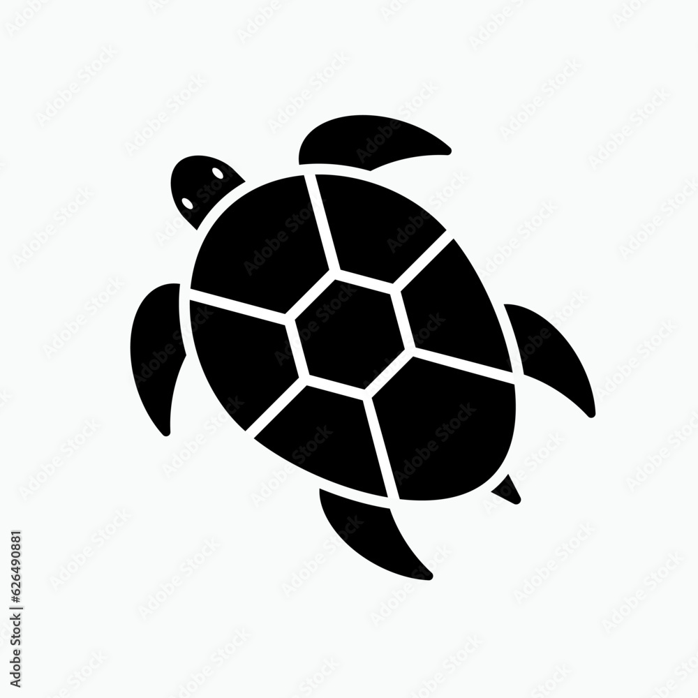 Obraz premium Turtle Icon. Tortoise Symbol - Vector. 