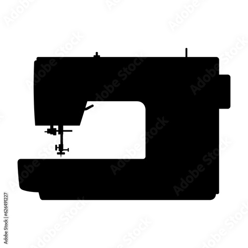Sewing machine icon isolated on white background. Modern machine for sewing icon. Mechanical device for stitching fabric and creating garments. Equipment of a dressmaker. Vector illustration