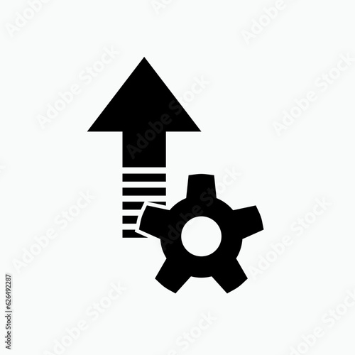 Upgrade Icon. Increase, Make Better.
