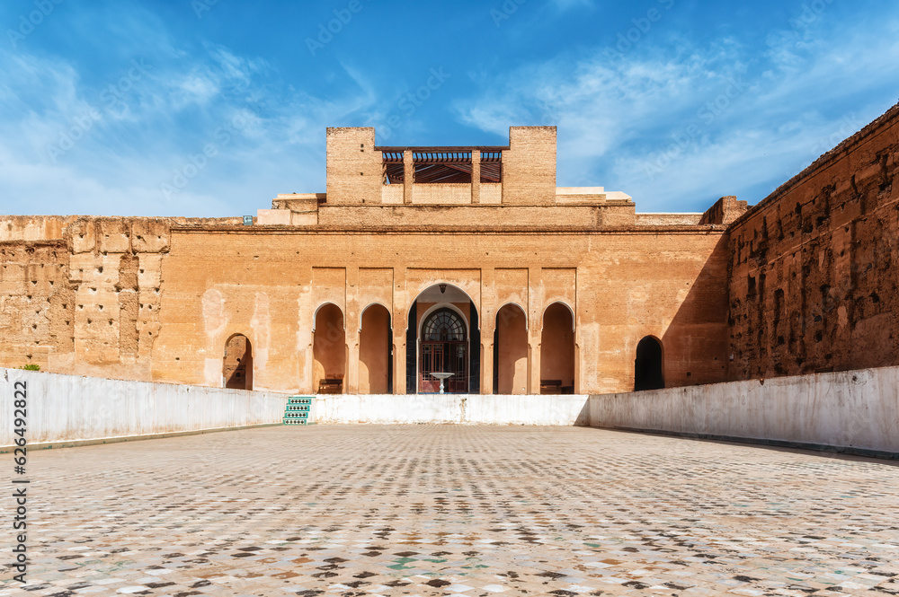 El Badi Palace or Palais El Badii in Marrakech, Morocco.