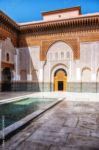 The Ben Youssef Medersa is an Islamic college in Marrakesh  Morocco  it is the largest Medrasa in Morocco.